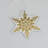 Leather Christmas Snowflake Decoration