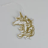 Leather Christmas Unicorn Decoration