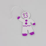 Leather Christmas Gingerbread Man Decoration