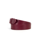 1 1/4" Classic Burgundy Leather Belt