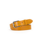 1 1/4" Classic Mustard Yellow Leather Belt