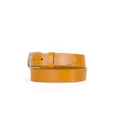 1 1/4" Classic Mustard Yellow Leather Belt