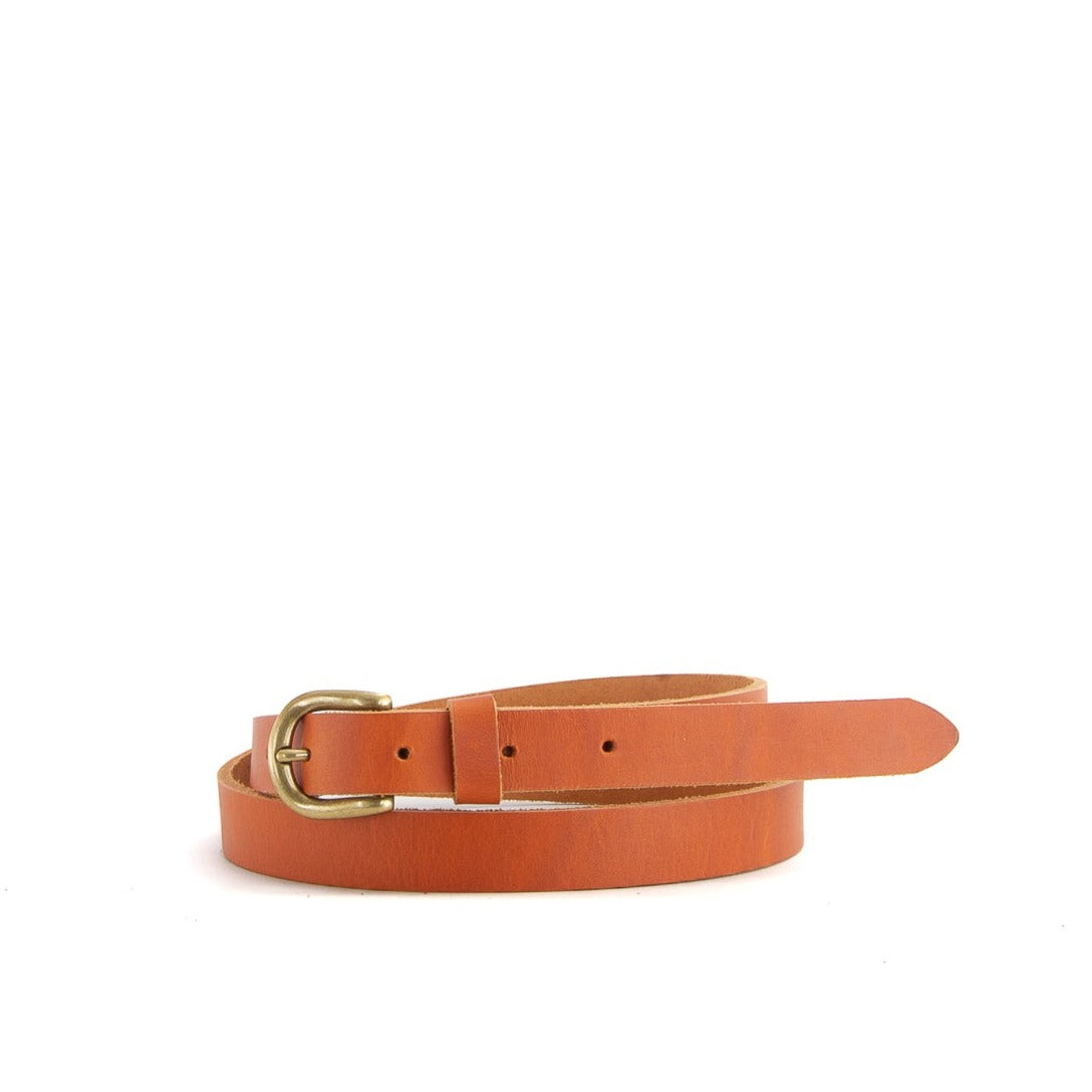 Tan Leather Belt | 3/4" Wide | 35" - 37"