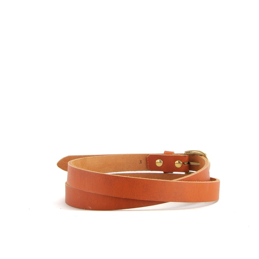 Tan Leather Belt | 3/4" Wide | 35" - 37"