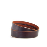 Dark Brown Leather Belt with Secret Money Pocket | 1 1/2" Wide | 32" - 34"