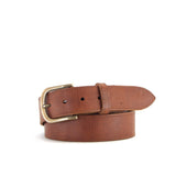 Light Brown Leather Belt with Secret Money Pocket | 1 1/2