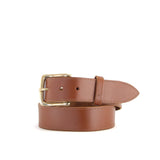 Stitched Brown Leather Belt | 1 1/2" Wide | 28" - 30"