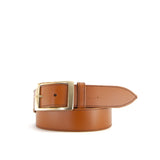 Stitched Light Brown Leather Belt | 1 1/2" Wide | 28" - 30"