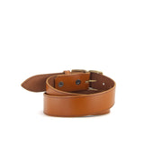 Stitched Light Brown Leather Belt | 1 1/2" Wide | 28" - 30"