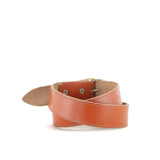Stitched Tan Leather Belt | 1 1/2" Wide | 28" - 30"