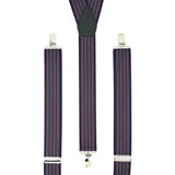 Burgundy Pin Stripe Trouser Braces