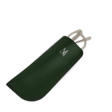 Dark Green Leather Glasses Case - Chroma