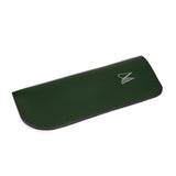 Dark Green Leather Glasses Case - Chroma