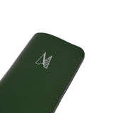 Dark Green Leather Glasses Case - Chroma