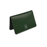 Dark Green Leather Card Holder - Chroma