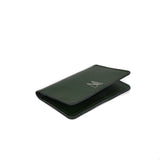 Dark Green Leather Card Holder - Chroma