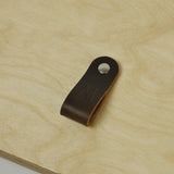 Brown Leather Drawer Pulls