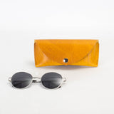Missouri Mustard Yellow Leather Sunglasses Case
