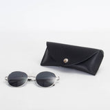 Missouri Black Leather Sunglasses Case