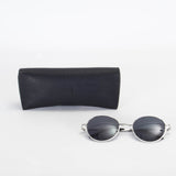 Missouri Black Leather Sunglasses Case