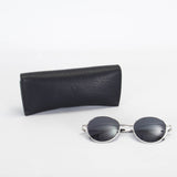 Missouri Black Leather Sunglasses Case