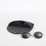 Missouri Black Leather Sunglasses Case