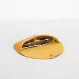 Missouri Mustard Yellow Leather Sunglasses Case