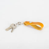 Belt Loop Mustard Yellow Leather Key Ring