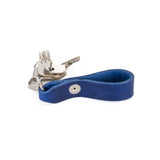 Belt Loop Cobalt Blue Leather Key Ring