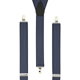 Navy Pin Stripes Trouser Braces