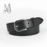 1 1/2" Classic Black Leather Belt