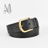 1 1/2" Classic Black Leather Belt